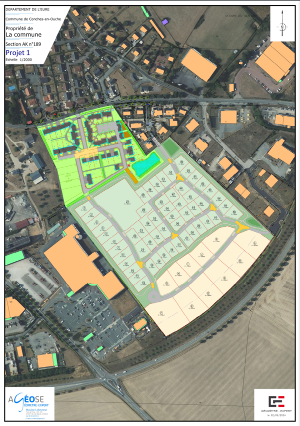 Conches-en-Ouche – Futur Lotissement extension Zone Artisanale
